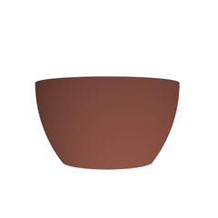Arqua Olivia Waskom - 22x22cm - rond - opbouw - mat terracotta