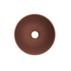 Arqua Olivia Waskom - 22x22cm - rond - opbouw - mat terracotta