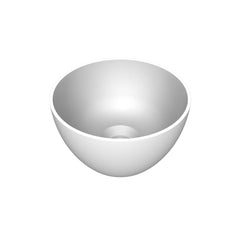 Arqua Olivia Waskom - 22x22cm - rond - opbouw - glans wit