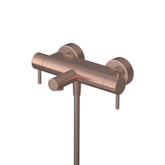 Hotbath Cobber B022 badthermostaat met uitloop - Geborsteld Koper PVD