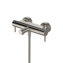 Hotbath Cobber B022 badthermostaat met uitloop - Geborsteld Nikkel
