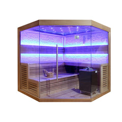 AWT Sauna E1242A red cedar 220x220 9kW EOS Cubo