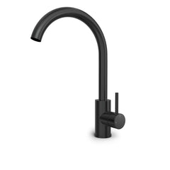 Hotbath Buddy B104 wastafelkraan met draaibare uitloop - Geborsteld Zwart PVD