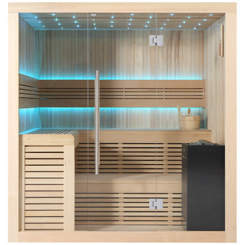 AWT Sauna B1112B Hemlock 200x170 9kW Virta Bi-O
