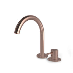 Hotbath Buddy B123 wastafelkraan 2-gats - Geborsteld Koper PVD