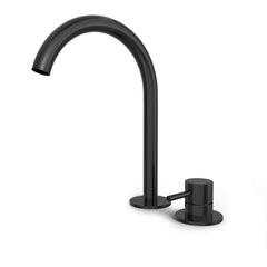 Hotbath Buddy B123H wastafelkraan 2-gats hoog - Geborsteld Zwart PVD