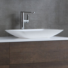 StoneArt Wastafel LC118 - wit glanzend - 59x34cm