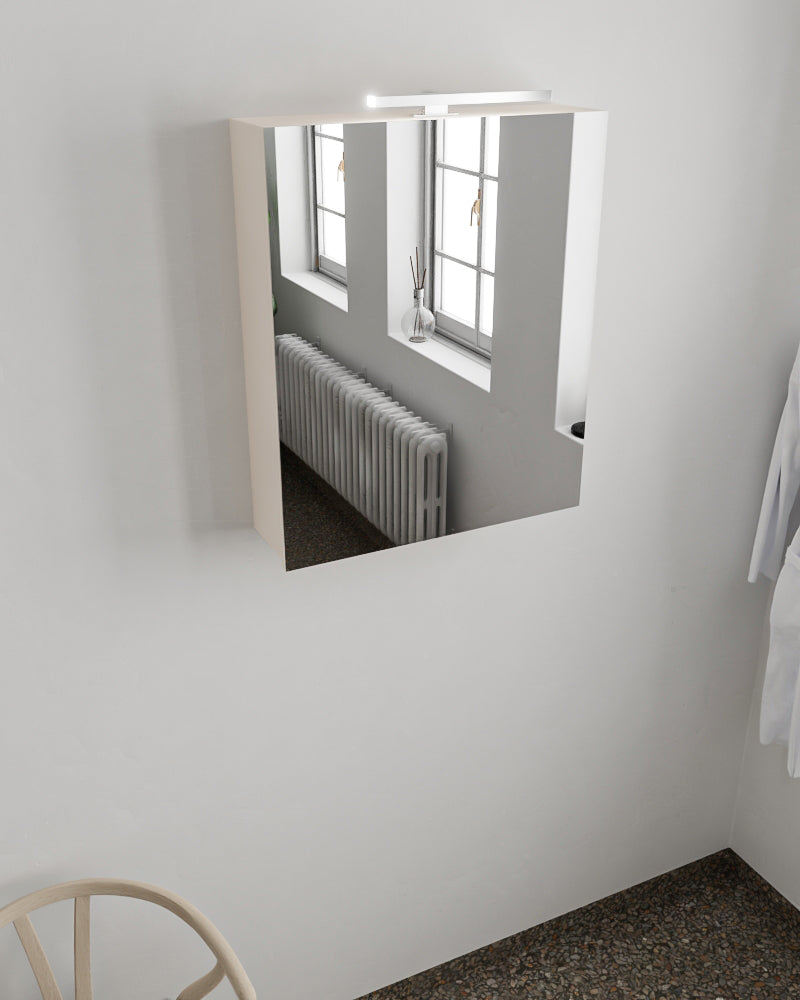 MONDIAZ CUBB spiegelkast 50x70x16cm kleur linen met 1 deur