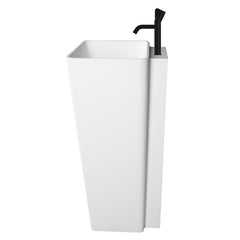 StoneArt Vrijstaand Wastafel LZ552 /wit/50x51cm/mat