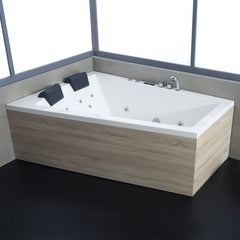 AWT Whirlpool GE105E mit Holz-Schürze 180x130 rechts