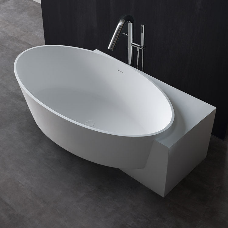 StoneArt Vrijstaand Badkuip BS-550 - wit glanzend - 170x93