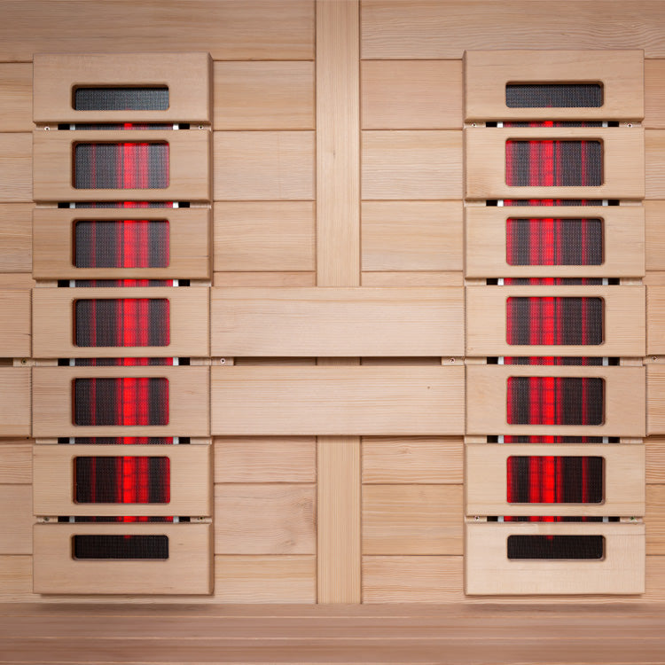 AWT Sauna E1614C-IR Hemlock 160x150 ohne Ofen