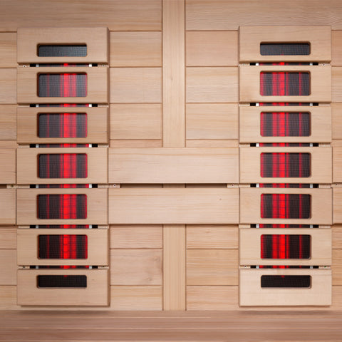 AWT Sauna E1614C-IR Hemlock 160x150 ohne Ofen