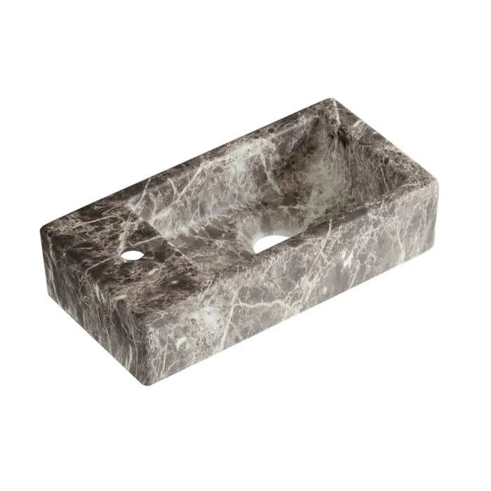 Best Design Allure fontein links 36x18x9cm bruin marmer