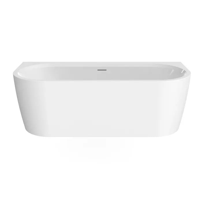 Best Design Bareiss semi vrijstaand ligbad 180x80cm wit glans