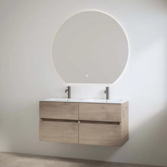 Best Design Bora badmeubel met 2 kraangaten 120cm eiken bruin