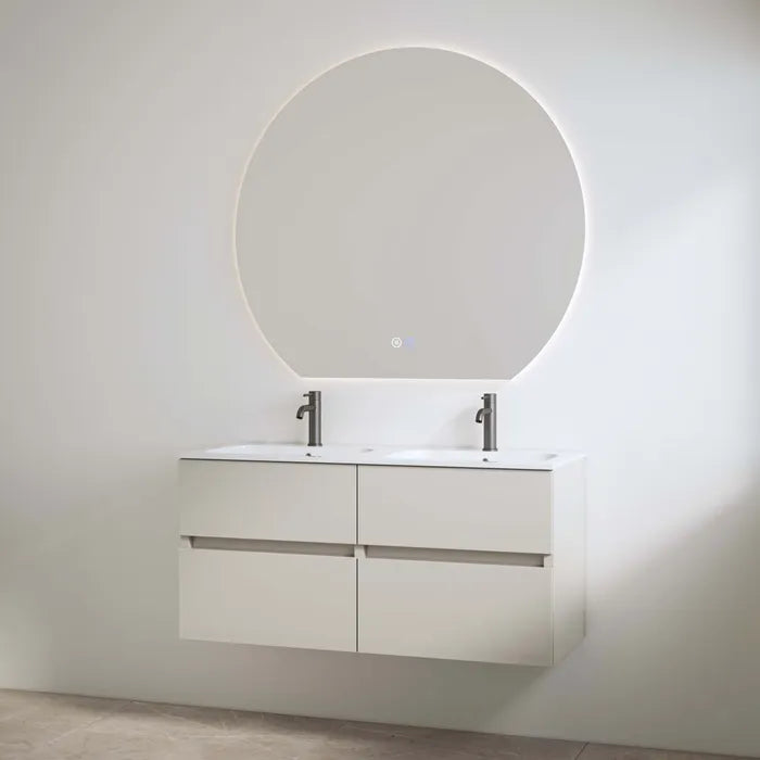 Best Design Bora badmeubel met 2 kraangaten 120cm taupe mat