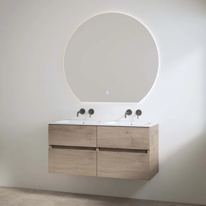 Best Design Bora badmeubel zonder kraangaten 120cm eiken bruin