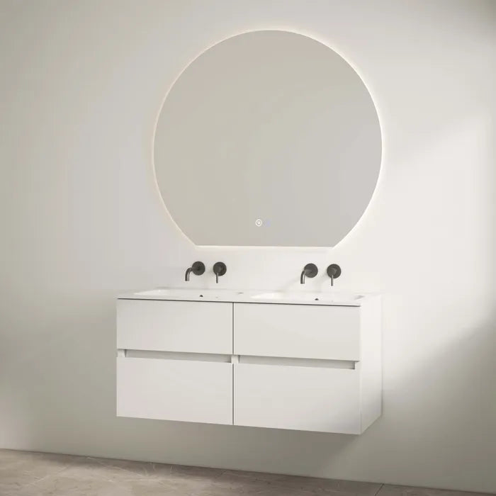 Best Design Bora badmeubel duo zonder kraangaten 120cm wit glans