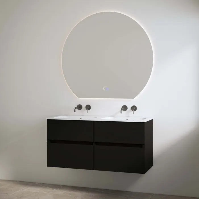 Best Design Bora badmeubel duo zonder kraangaten 120cm zwart mat