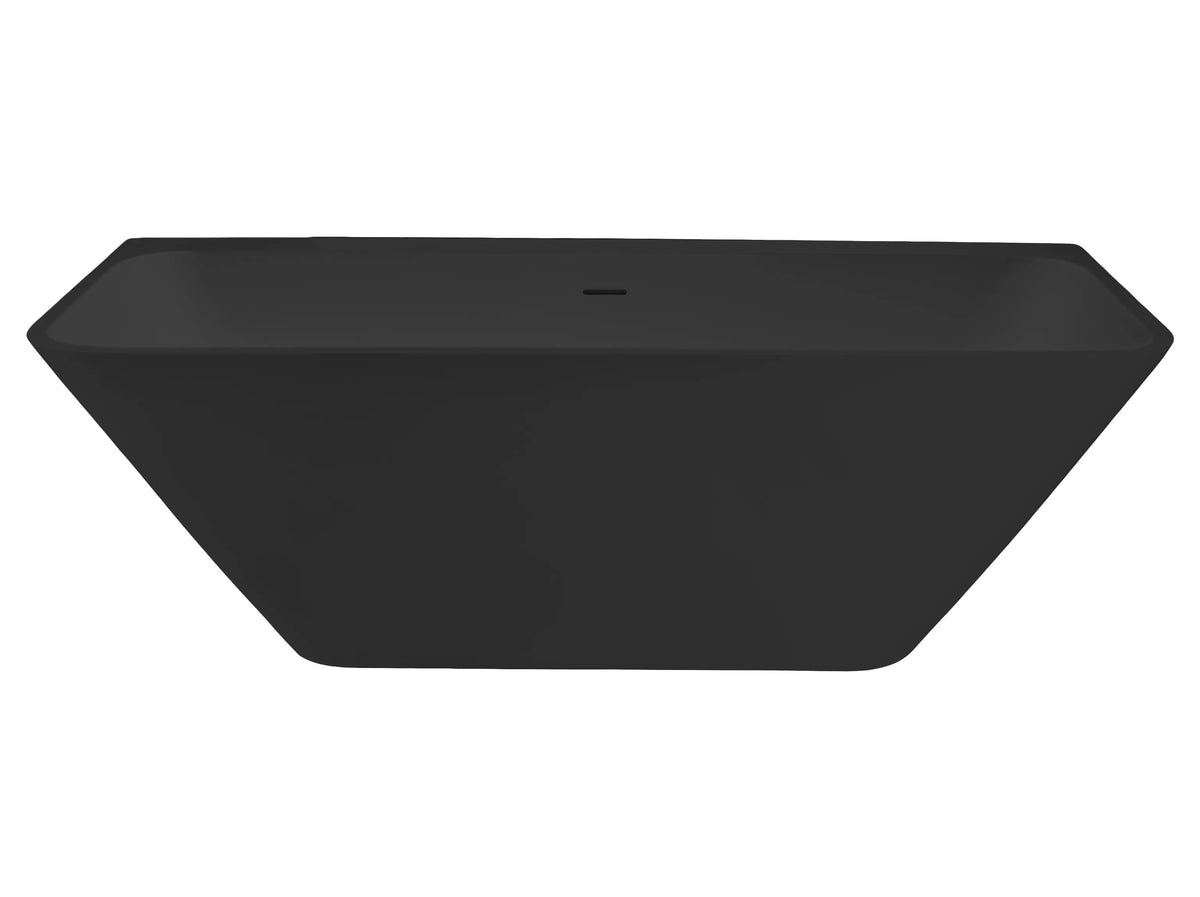 Best Design Borgh semi-freestanding bath 180x85x55cm black