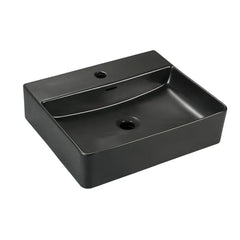 Best Design Flaago washbasin 50.5x42.5x12.5cm 1 tap hole matt black