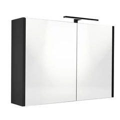 Best Design Happy spiegelkast met verlichting 100x60cm zwart mat