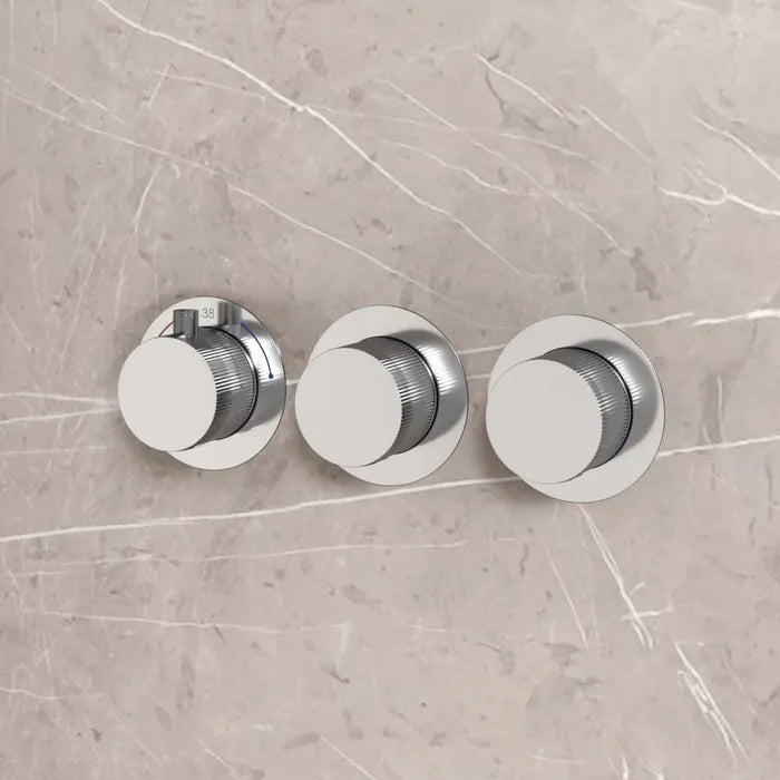 Best Design High End complete 2-wegs inbouwthermostaat chroom