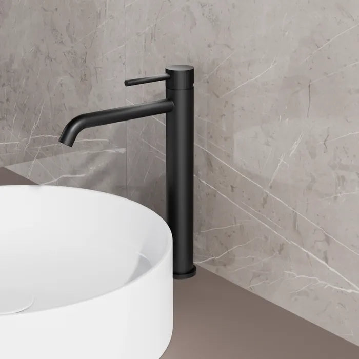 Best Design High End Nero verhoogde wastafelkraan zwart mat