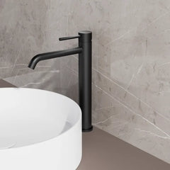 Best Design High End Nero verhoogde wastafelkraan zwart mat