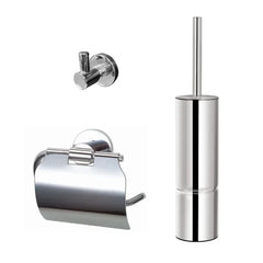 Best Design Luxe-Rome toilet accessoires set chroom