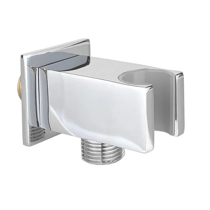 Best Design Luxe Square opsteek + muuraansluiting 1/2" chroom