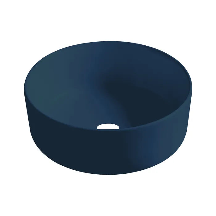 Best Design Luzz waskom 40cm keramiek blauw mat