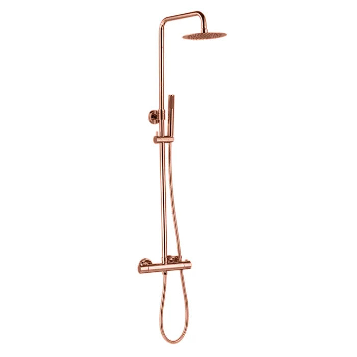 Best Design Lyon thermostatische opbouw regendouche 20cm Rosé goud