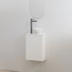 Best Design Mali ribbel toiletmeubel wit mat