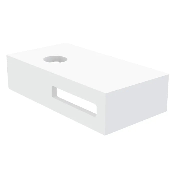 Best Design Malo fontein onderblad 40x21x10cm wit mat