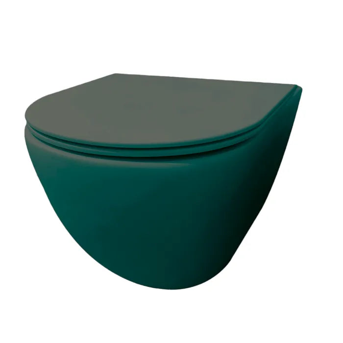Best Design Morrano hangend toilet randloos petrol mat