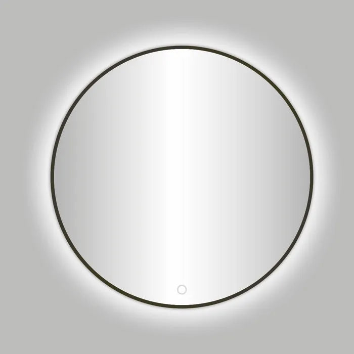 Best Design Moya ronde spiegel Gunmetal verouderd ijzer incl. LED-verlichting Ø 100cm