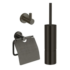 Best Design Moya toilet accessoires set Gunmetal verouderd ijzer