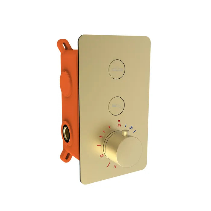 Best Design Nancy inbouw thermostaatkraan 2 weg mat goud