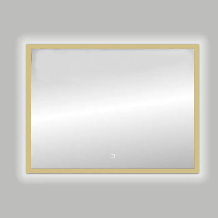 Best Design Nancy LED spiegel mat goud 100x80cm