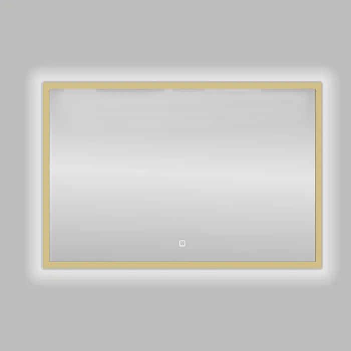 Best Design Nancy LED spiegel mat goud 80x60cm