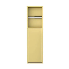 Best Design Nancy Zione inbouw toiletrolhouder met deur 60x17x12cm mat goud