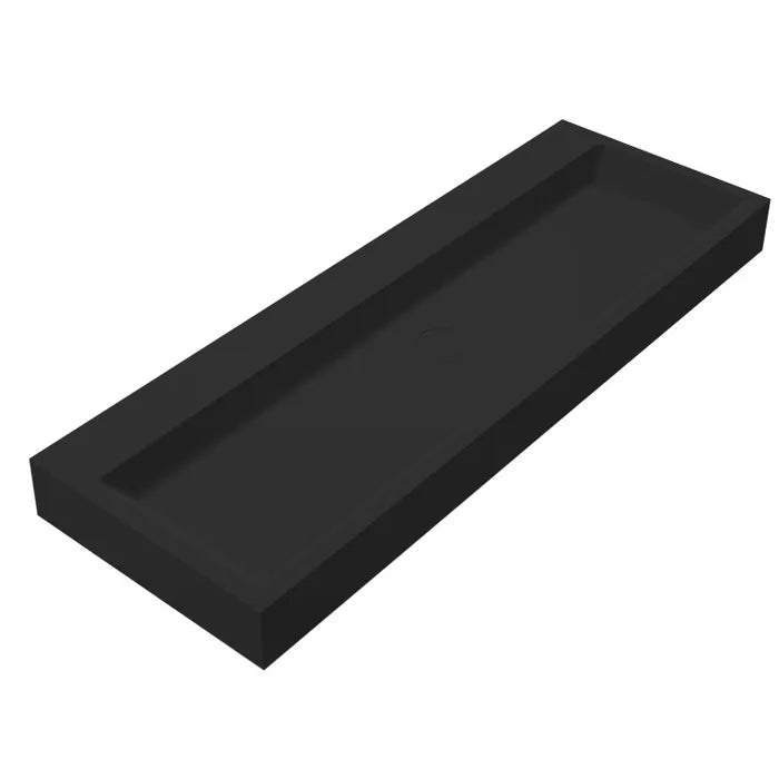 Best Design Nero Opera solid surface wastafel 120x42x10cm