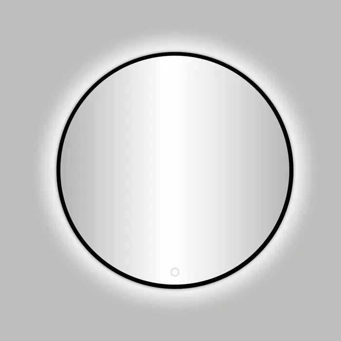 Best-Design Nero Venetië ronde spiegel zwart incl. LED verlichting Ø 120 cm