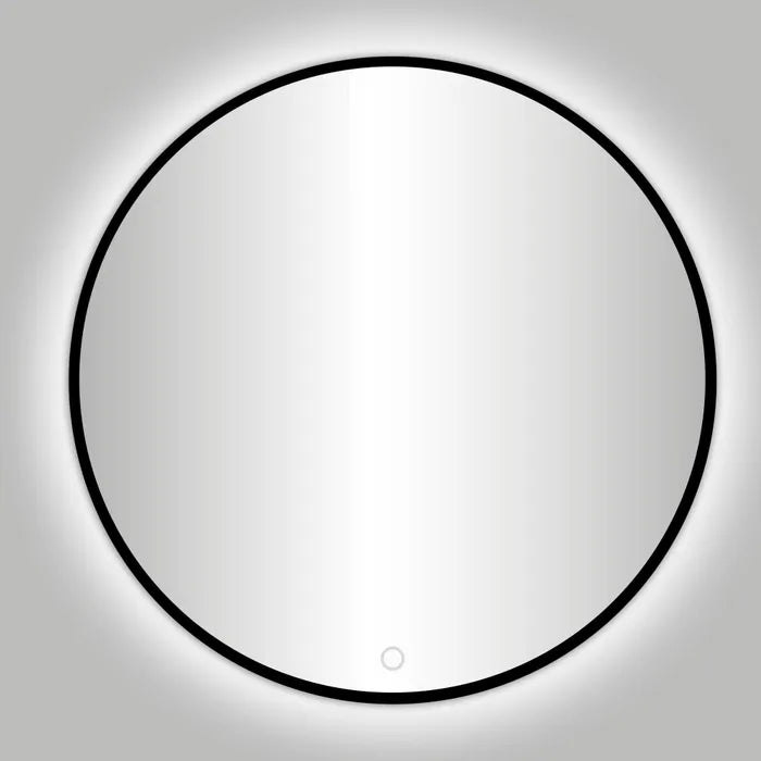 Best Design Nero Venezia Round Mirror Black incl. LED lighting Ø 140 cm
