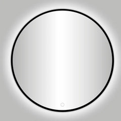 Best Design Nero Venezia Round Mirror Black incl. LED lighting Ø 140 cm