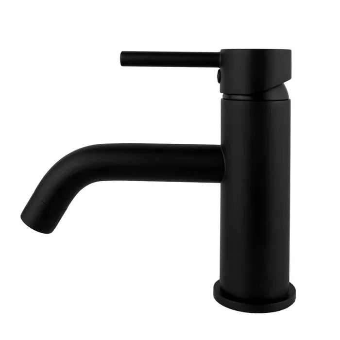 Best Design Nero wastafelkraan met gebogen uitloop zwart mat