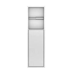 Best Design Ore Zione built-in toilet roll holder with door 60x17x12cm stainless steel