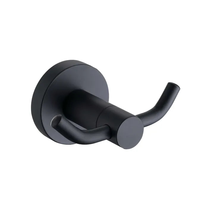 Best Design Platto Nero dubbele haak zwart mat